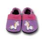 Preview: Krabbelschuhe Einhorn auf lila